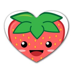 Kawaii Strawberry Heart Mousepads by KawaiiKawaii