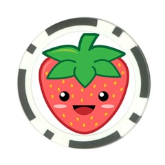 Kawaii Strawberry Poker Chip Card Guards (10 Pack)  by KawaiiKawaii