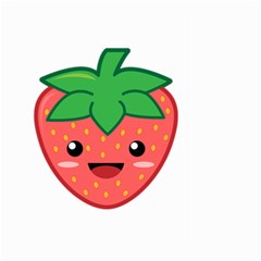 Kawaii Strawberry Large Garden Flag (two Sides) by KawaiiKawaii