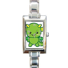 Kawaii Dragon Rectangle Italian Charm Watches