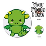 Kawaii Dragon Multi-purpose Cards (Round)  Back 7