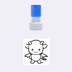 Kawaii Dragon Rubber Round Stamps (small)