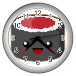 Kawaii Sushi Wall Clocks (Silver) 