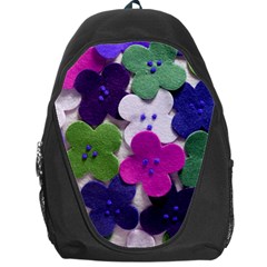 Cotton Flower Buttons  Backpack Bag