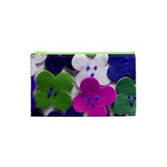 Cotton Flower Buttons  Cosmetic Bag (xs)