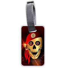 Funny, Happy Skull Luggage Tags (one Side)  by FantasyWorld7