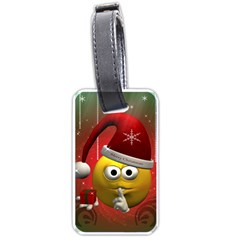 Funny Christmas Smiley Luggage Tags (one Side)  by FantasyWorld7