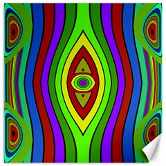 Colorful Symmetric Shapes Canvas 20  X 20  by LalyLauraFLM