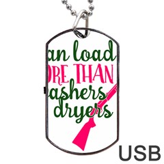 I Can Load More Than Washers And Dryers Dog Tag Usb Flash (one Side) by CraftyLittleNodes
