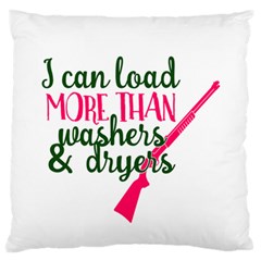 I Can Load More Than Washers And Dryers Standard Flano Cushion Cases (one Side)  by CraftyLittleNodes