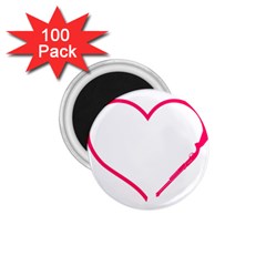 Customizable Shotgun Heart 1 75  Magnets (100 Pack)  by CraftyLittleNodes