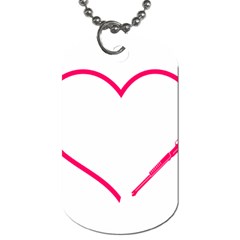 Customizable Shotgun Heart Dog Tag (one Side) by CraftyLittleNodes