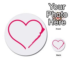 Customizable Shotgun Heart Multi-purpose Cards (round)  by CraftyLittleNodes