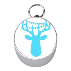 Party Deer With Bunting Mini Silver Compasses