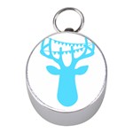 Party Deer With Bunting Mini Silver Compasses Front