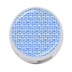 Blue And White Owl Pattern 4-port Usb Hub (one Side) by GardenOfOphir