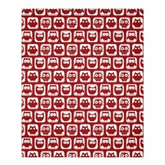 Red And White Owl Pattern Shower Curtain 60  X 72  (medium)  by GardenOfOphir