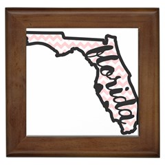 Florida Map Pride Chevron Framed Tiles by CraftyLittleNodes
