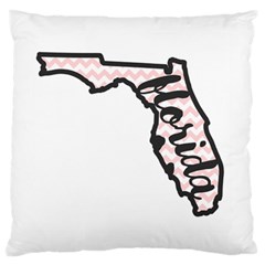 Florida Map Pride Chevron Large Cushion Cases (one Side)  by CraftyLittleNodes