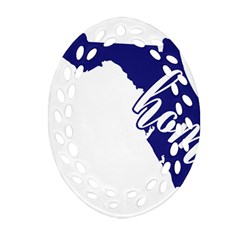 Florida Home  Ornament (oval Filigree)  by CraftyLittleNodes