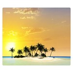 Beautiful Island In The Sunset Double Sided Flano Blanket (Small)  50 x40  Blanket Back