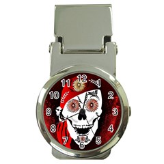 Funny Happy Skull Money Clip Watches by FantasyWorld7