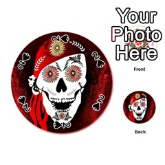 Funny Happy Skull Playing Cards 54 (round) 