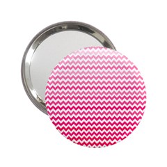 Pink Gradient Chevron 2 25  Handbag Mirrors by CraftyLittleNodes