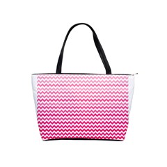 Pink Gradient Chevron Shoulder Handbags by CraftyLittleNodes