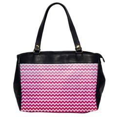 Pink Gradient Chevron Office Handbags