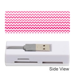 Pink Gradient Chevron Memory Card Reader (Stick) 