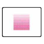 Pink Gradient Chevron Double Sided Fleece Blanket (Small)  45 x34  Blanket Front