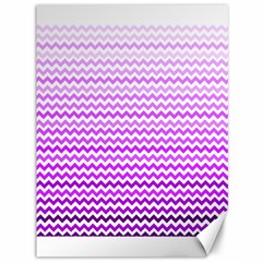 Purple Gradient Chevron Canvas 36  X 48   by CraftyLittleNodes