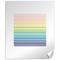 Pastel Gradient Rainbow Chevron Canvas 20  X 24  