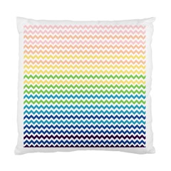 Pastel Gradient Rainbow Chevron Standard Cushion Case (one Side) 