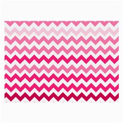 Pink Gradient Chevron Large Large Glasses Cloth (2-side)