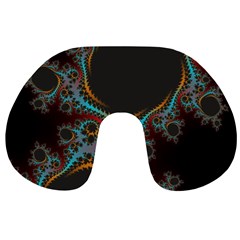 Dream In Fract Travel Neck Pillows by digitaldivadesigns