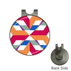 Shapes In Triangles Golf Ball Marker Hat Clip