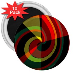 Spiral 3  Magnet (10 Pack) by LalyLauraFLM