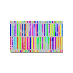 Colorful Vintage Stripes Sticker Rectangular (100 Pack) by LalyLauraFLM