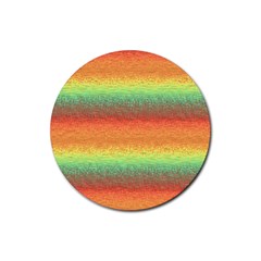 Gradient Chaos Rubber Round Coaster (4 Pack) by LalyLauraFLM