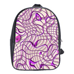 Ribbon Chaos 2 Lilac School Bags (xl)  by ImpressiveMoments