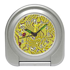 Ribbon Chaos 2 Yellow Travel Alarm Clocks by ImpressiveMoments