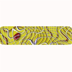 Ribbon Chaos 2 Yellow Large Bar Mats by ImpressiveMoments