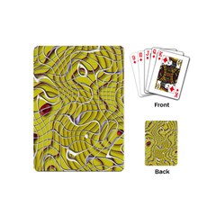 Ribbon Chaos 2 Yellow Playing Cards (mini)  by ImpressiveMoments