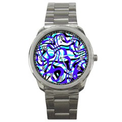 Ribbon Chaos Ocean Sport Metal Watches by ImpressiveMoments