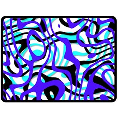 Ribbon Chaos Ocean Fleece Blanket (Large) 