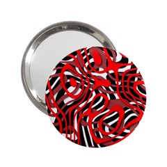 Ribbon Chaos Red 2 25  Handbag Mirrors by ImpressiveMoments