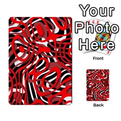 Ribbon Chaos Red Multi-purpose Cards (rectangle) 