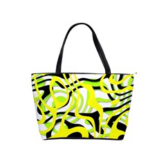 Ribbon Chaos Yellow Shoulder Handbags by ImpressiveMoments